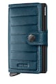 Δερμάτινο πορτοφόλι Secrid EMBOSS LINES λείο δέρμα μπλε MEl.Emboss.Lines