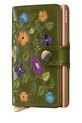 Secrid portfel skórzany STITCH FLORAL skóra licowa zielony MSt.Stitch.Floral