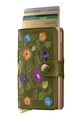 Secrid portfel skórzany STITCH FLORAL MSt.Stitch.Floral zielony ZA00