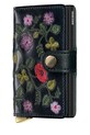 Secrid portfel skórzany STITCH FLORAL skóra licowa czarny MSt.Stitch.Floral