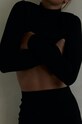 MUUV. Spódnica RIBBED HIGH WAIST spodnica.ribbed.high czarny ZA00