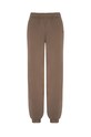 MUUV. pantaloni de trening cu talie înaltă Mild Cotton maro spodnie.MILD.CO.peanut