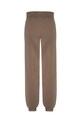 MUUV. pantaloni de trening cu talie înaltă Mild Cotton spodnie.MILD.CO.peanut maro