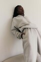 MUUV. spodnie dresowe SMOOTH COTTON spod.SMOOTHCOTTON.seasa szary ZA00