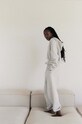MUUV. spodnie dresowe SMOOTH COTTON szary spod.SMOOTHCOTTON.seasa