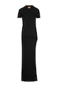 MUUV. rochie Side Slit negru sukienka.SIDE.SLIT