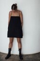 MUUV. - Sukienka The Kinky One bawełna czarny sukienka.THE.KINKY.ONE