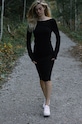 Îmbrăcăminte MUUV. rochie Back En Route suk.back.en.route.bla negru