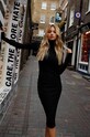 Дрехи Рокля MUUV. suk.dl.cotton.rib.bla черен