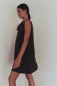 MUUV. sukienka bawełniana sukienka #SKATEGIRL brązowy suk.skategirl.black