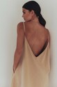 MUUV. rochie din bumbac sukienka #SURFGIRL suk.surfgirl.black bej