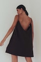 Bavlnené šaty MUUV. sukienka #SURFGIRL hnedá suk.surfgirl.black
