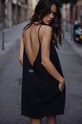 MUUV. rochie din bumbac #surfgirl suk.surfgirl.black negru ZS24