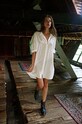 MUUV. vestito midi beige sukienka.beach.coco