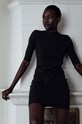 MUUV. sukienka z elastanem czarny sukienka.MIGNON.black