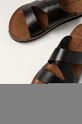 černá Wojas - Kožené pantofle