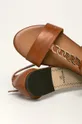 hnedá Wojas - Kožené sandále