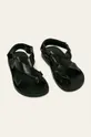 Wojas - Kožne sandale crna
