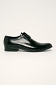Wojas - Kožené poltopánky elegantné čierna 903751
