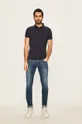 Trussardi Jeans - Pánske polo tričko tmavomodrá