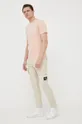 Calvin Klein t-shirt bawełniany różowy
