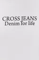 biela Bavlnená mikina Cross Jeans