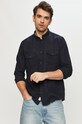 Cross Jeans - Košile 35337.001 námořnická modř