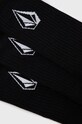 Čarape Volcom (3-pack) D6302004.BLACK crna ZS21
