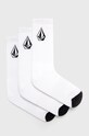 Volcom Skarpetki (3-pack) skarpetki długie biały D6302004.WHITE