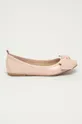 rózsaszín Wojas bőr balerina cipő Női