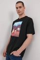 czarny Element T-shirt x Peanuts Męski