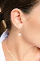 Ania Kruk - Ασημένια επιχρυσωμένα σκουλαρίκια Ariel χρυσαφί