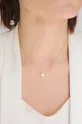 Ania Kruk - Strieborný pozlátený náhrdelník Ariel zlatá