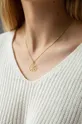 Ania Kruk - Strieborný pozlátený náhrdelník Azymut zlatá
