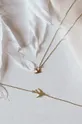 Ania Kruk - Srebrna ogrlica prevučena zlatom Believe zlatna