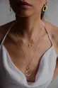 Ania Kruk - Strieborný pozlátený náhrdelník Blair zlatá