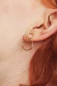 Ania Kruk - Ασημένια επιχρυσωμένα σκουλαρίκια Cosmo χρυσαφί