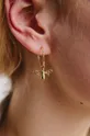 Ania Kruk - Ασημένια επιχρυσωμένα σκουλαρίκια Hippie χρυσαφί