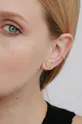 Ania Kruk - Aranyozott ezüst fülbevaló Rock It arany