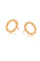 χρυσαφί Ania Kruk - Ασημένια επιχρυσωμένα σκουλαρίκια Trendy Γυναικεία