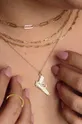 Ania Kruk - Strieborný pozlátený náhrdelník Trendy zlatá
