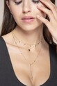 ANIA KRUK - Naszyjnik ze srebra pokrytego złotem Oval SYZNS0180Z złoty ZS22