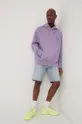 Element bluza bawełniana fioletowy