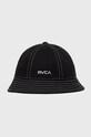 Pamučni šešir RVCA pamuk crna C9HTRE.RVCABLACK