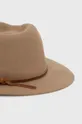 Шерстяная шляпа Brixton коричневый