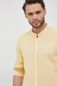 żółty Manuel Ritz koszula lniana