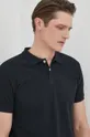 μαύρο Βαμβακερό μπλουζάκι πόλο Bomboogie