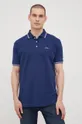 Βαμβακερό μπλουζάκι πόλο Lee Cooper σκούρο μπλε