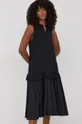 Φόρεμα από συνδιασμό μεταξιού Beatrice B μαύρο