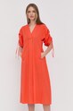 Beatrice B sukienka bawełniana 22FE6683JEEG pomarańczowy ZS22
